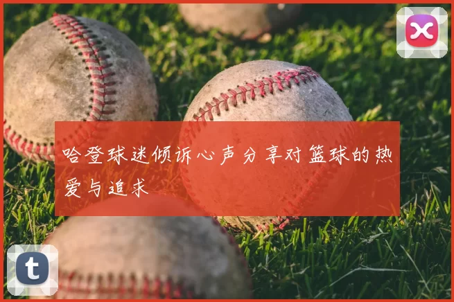 哈登球迷倾诉心声分享对篮球的热爱与追求
